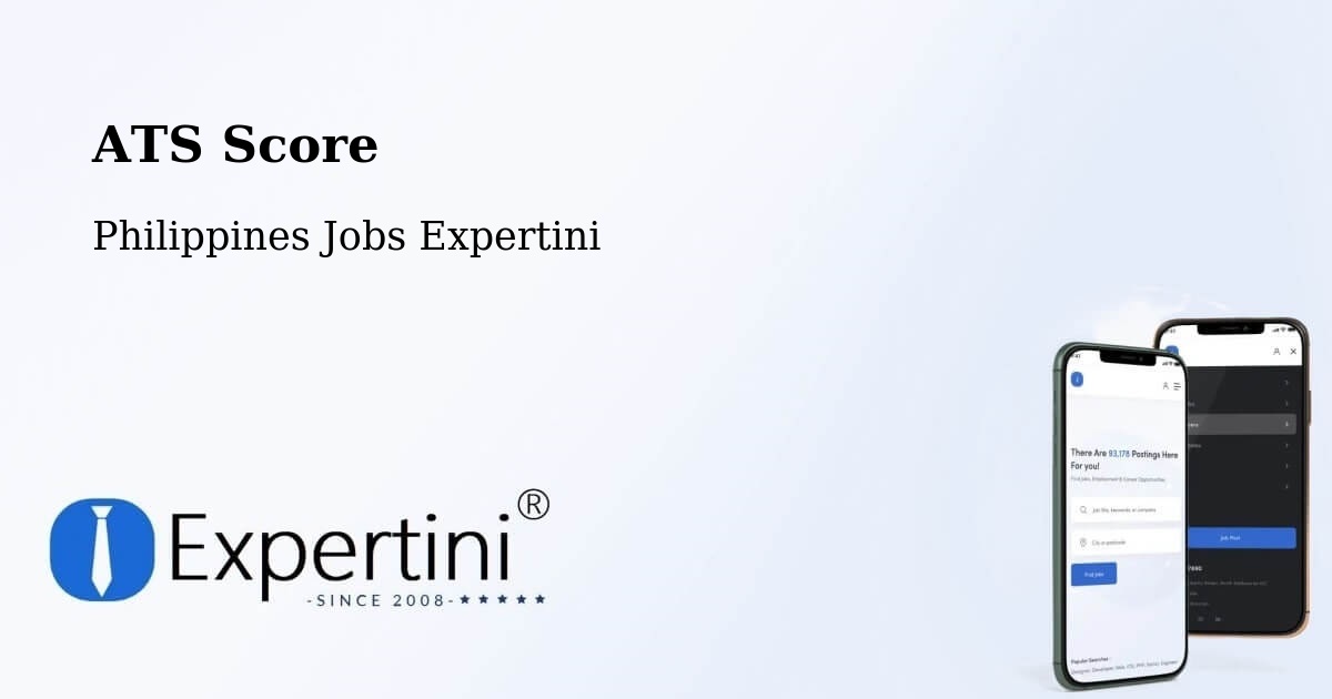 Resume ATS Score & Job Description Match Tool – Sangay - Philippines Jobs Expertini