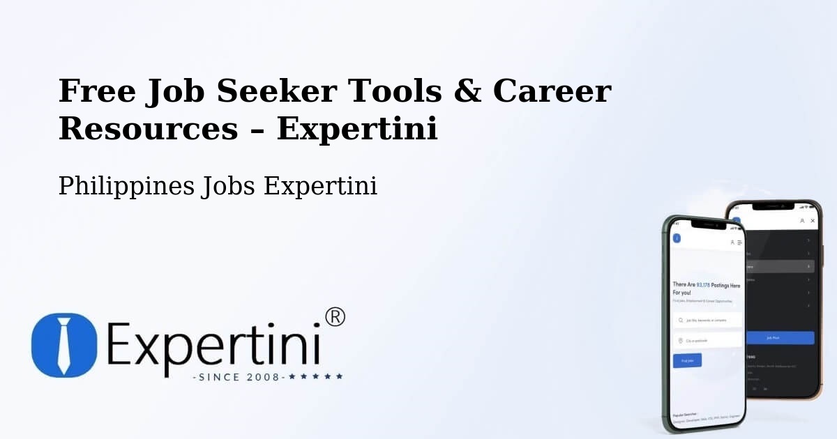 Free Job Seeker Tools & Career Resources – Sangay - Sangay, Philippines Jobs Expertini